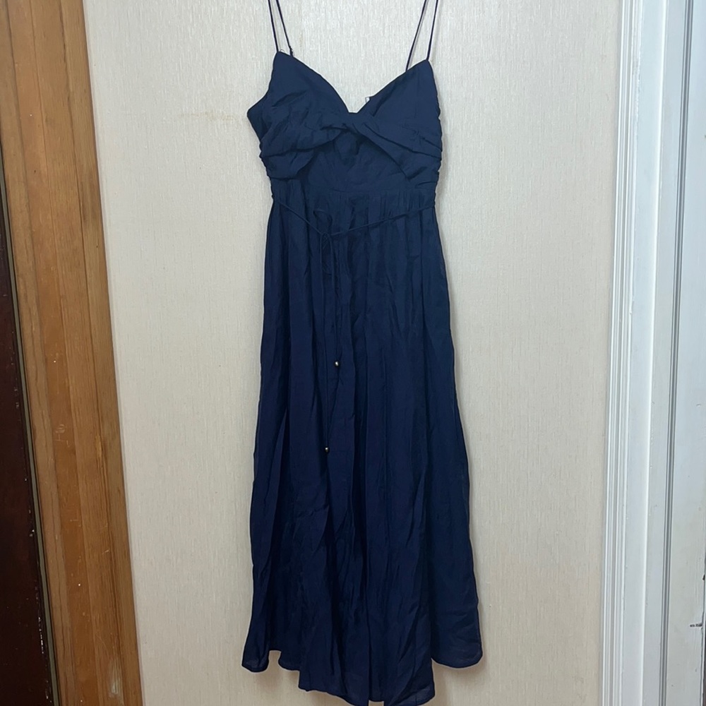 Hello Molly Our Next Brunch Midi Dress Navy